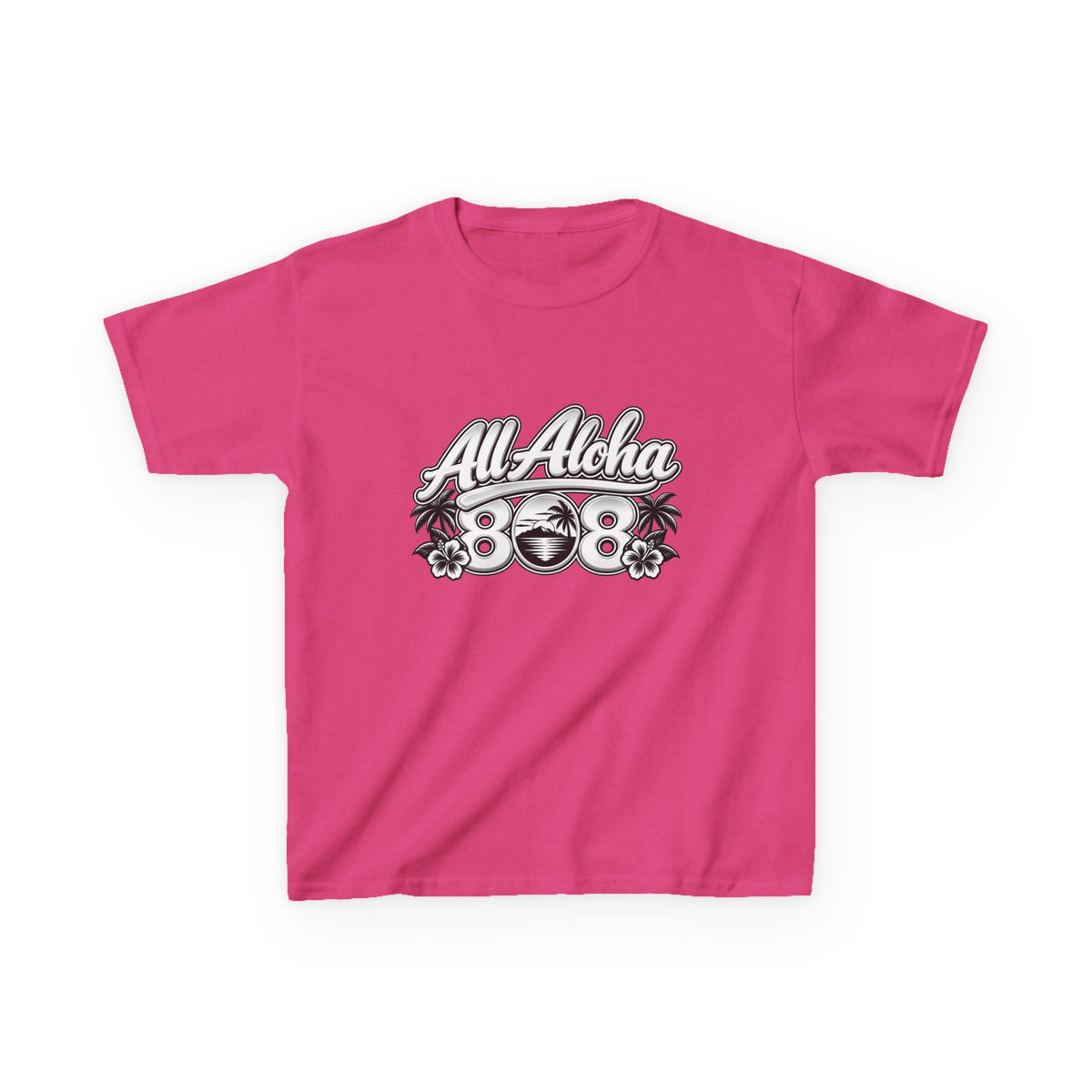 All Aloha Kids T‑Shirt — Hawaiian Surf Beach Graphic Tee