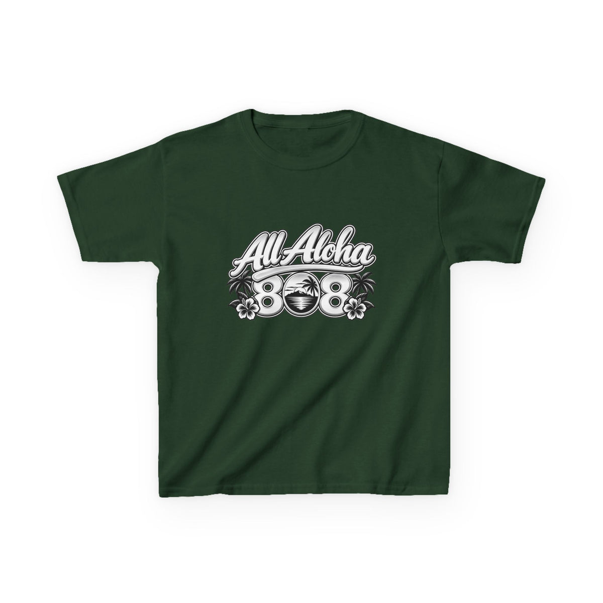 All Aloha Kids T‑Shirt — Hawaiian Surf Beach Graphic Tee