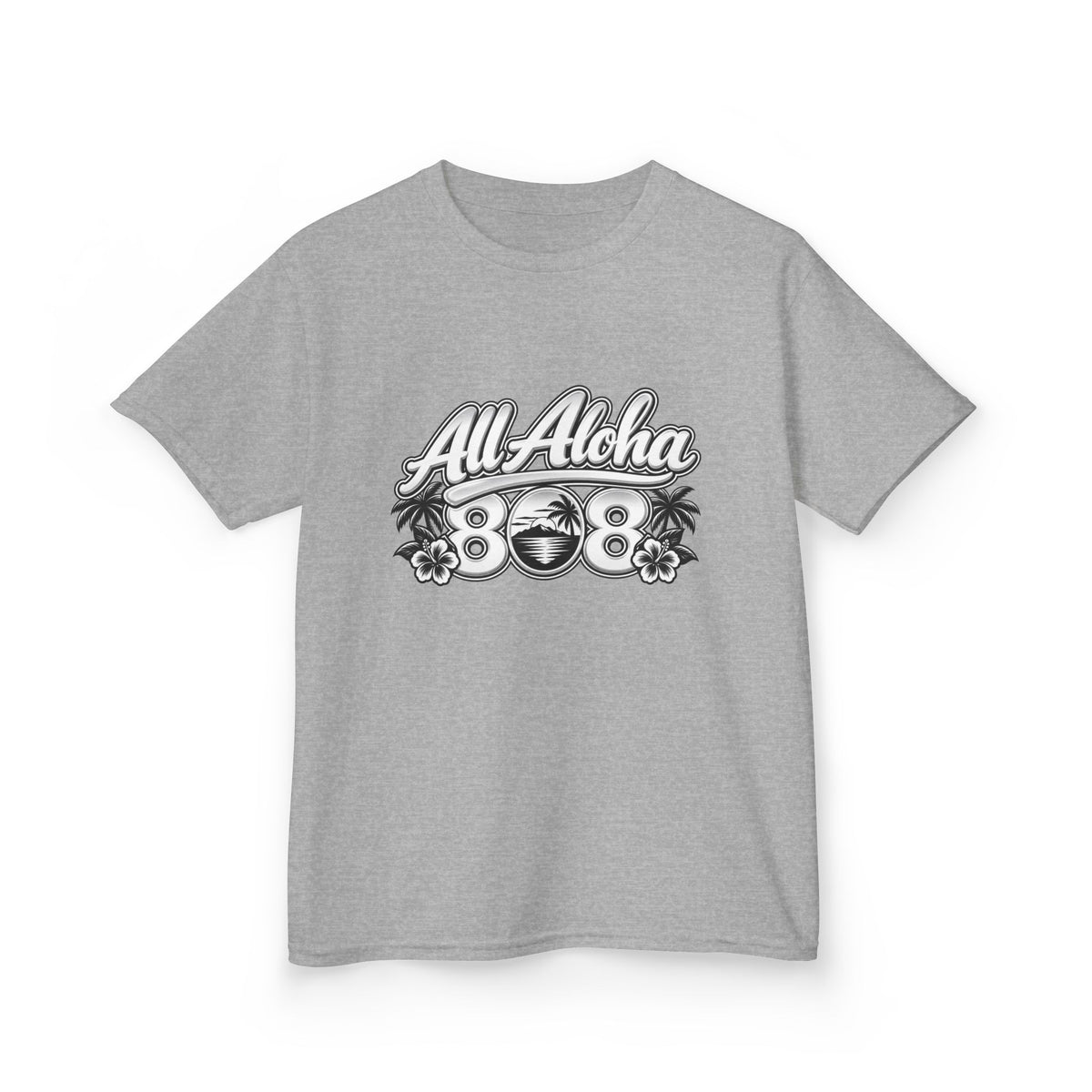 All Aloha Kids T‑Shirt — Hawaiian Surf Beach Graphic Tee