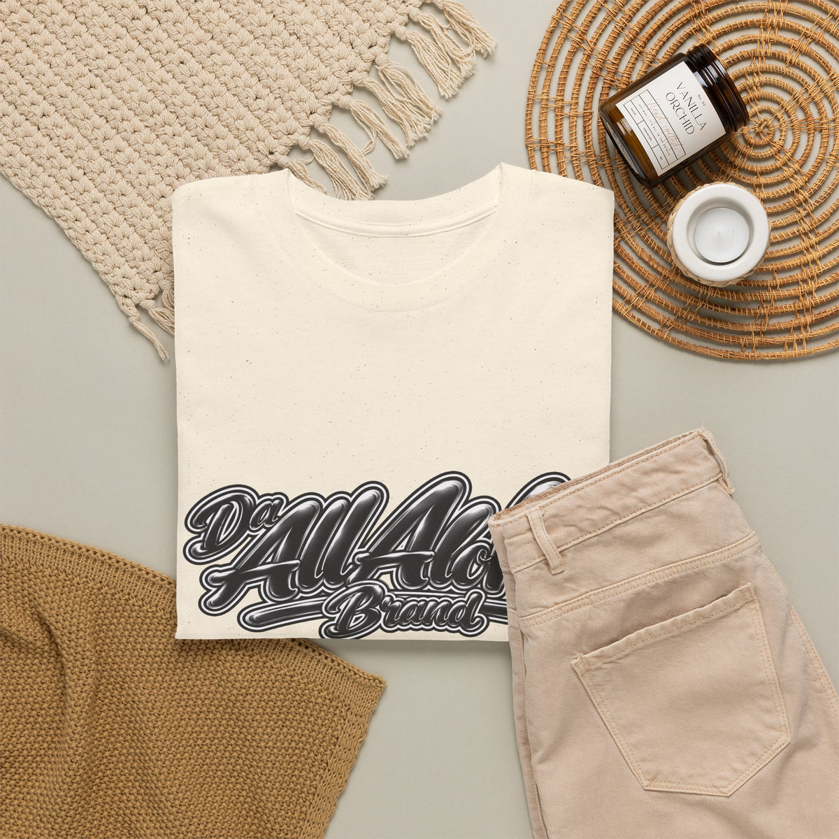 Aloha Brand Script T-Shirt — Retro Hawaiian Surf Graphic Tee