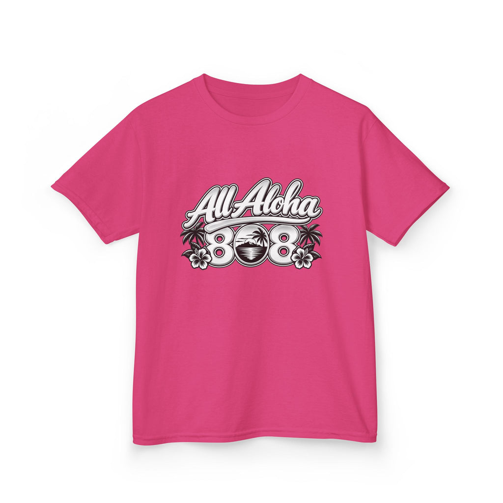 All Aloha Kids T‑Shirt — Hawaiian Surf Beach Graphic Tee