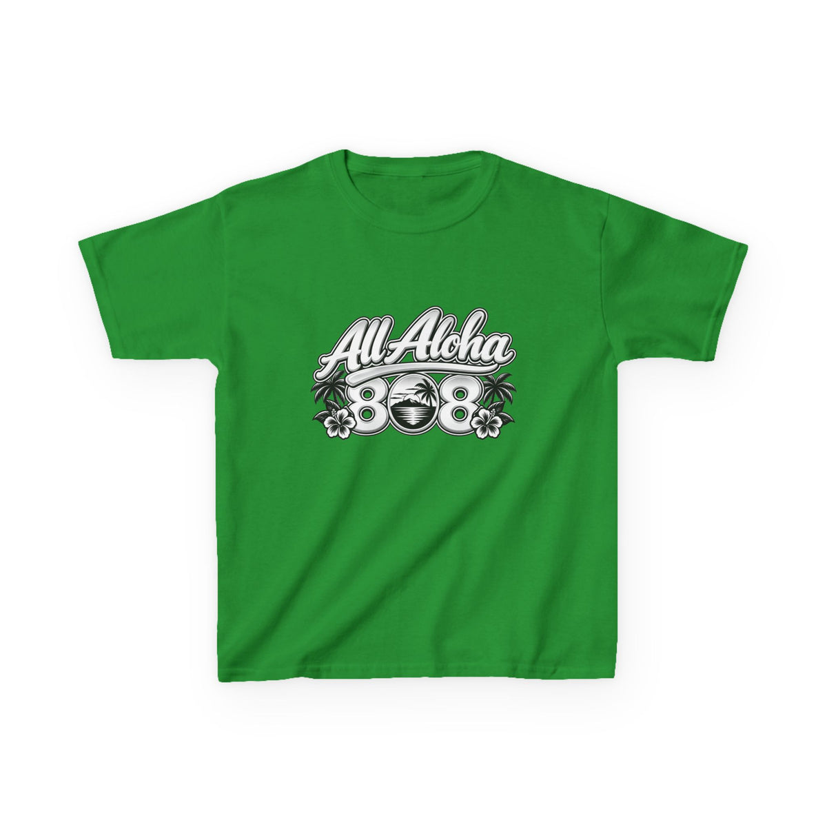 All Aloha Kids T‑Shirt — Hawaiian Surf Beach Graphic Tee