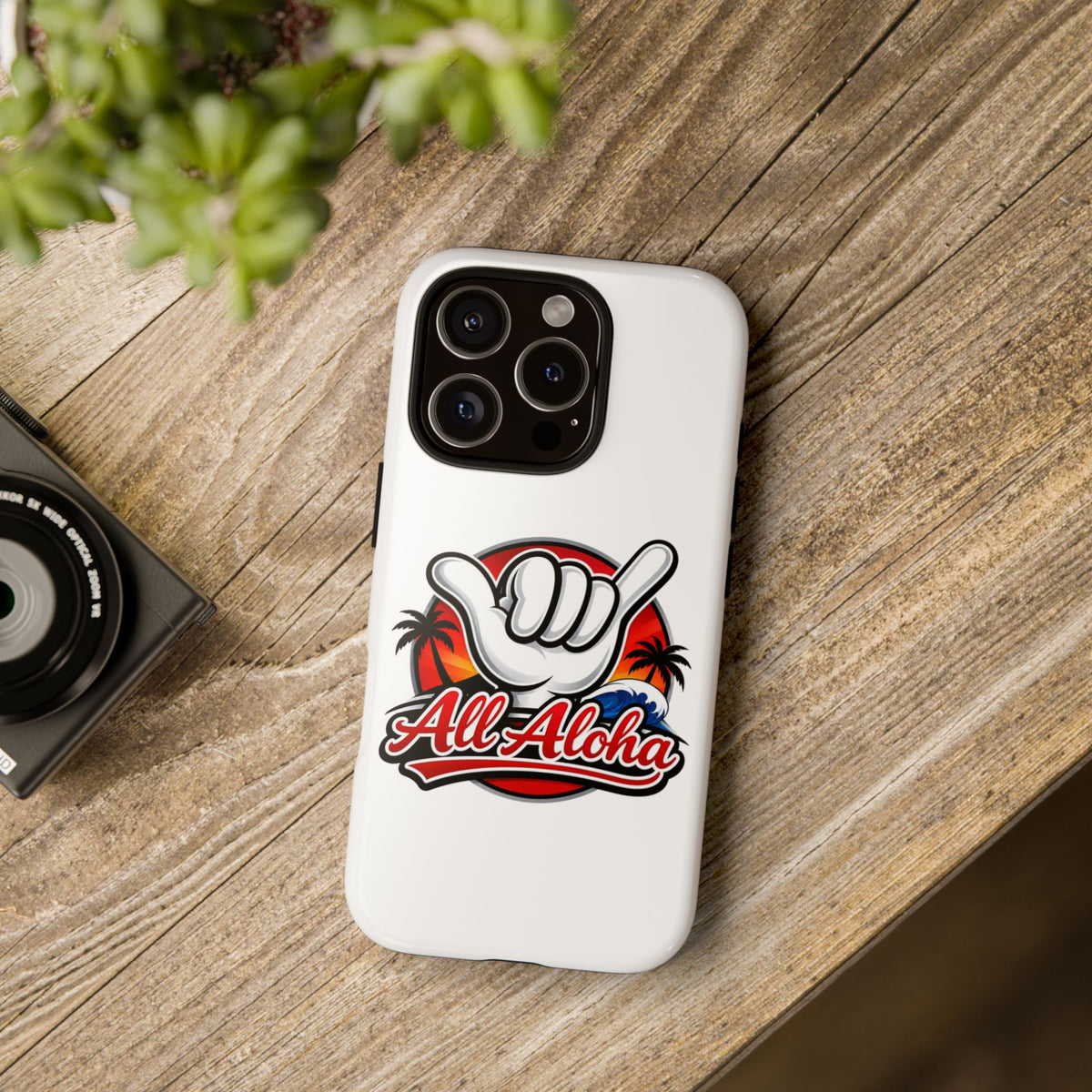 All Aloha Shaka Phone Case — Tropical Surf Protective Cover