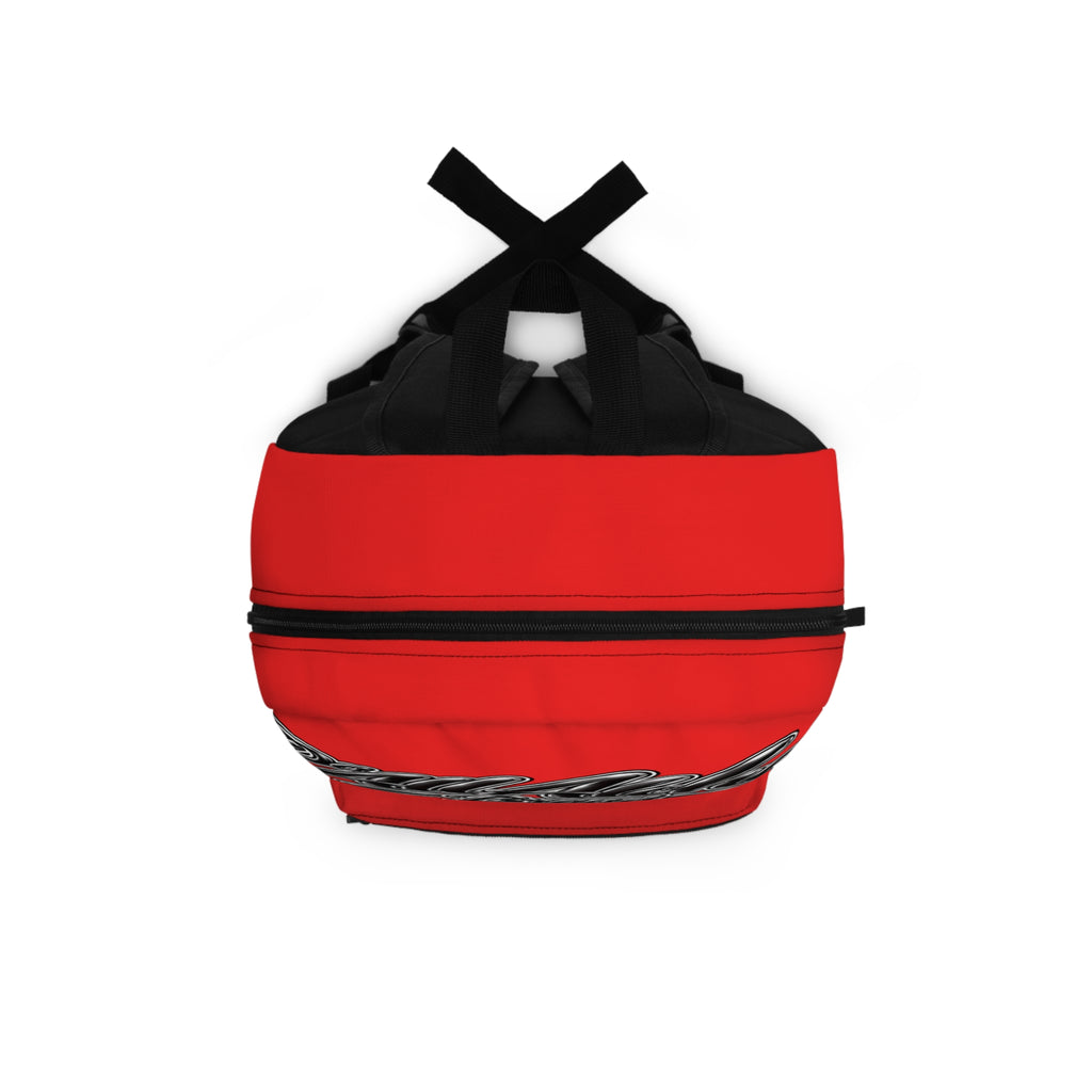 All Aloha Brand Red Backpack — Streetwear Logo Daypack