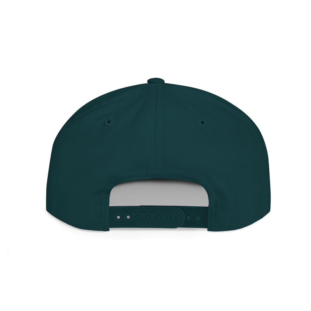 Camo Flat Bill Snapback Hat — 'All Aloha' Embroidered Trucker Cap