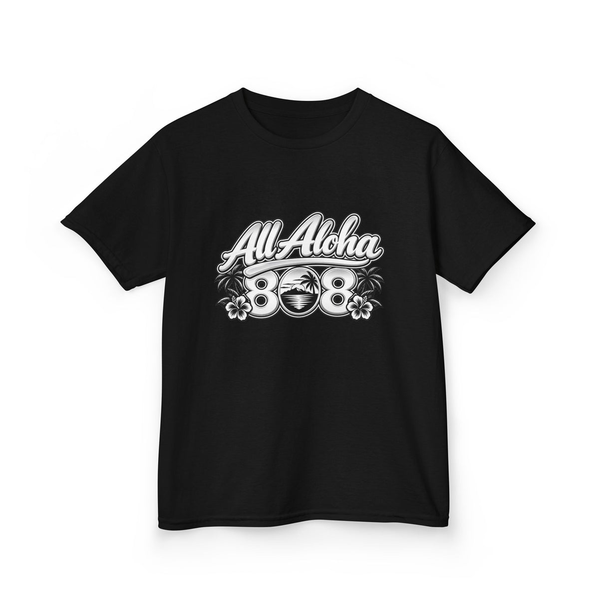All Aloha Kids T‑Shirt — Hawaiian Surf Beach Graphic Tee