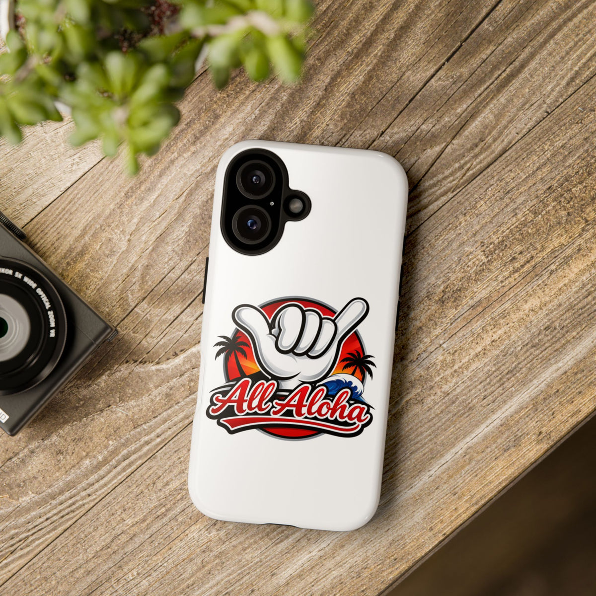All Aloha Shaka Phone Case — Tropical Surf Protective Cover