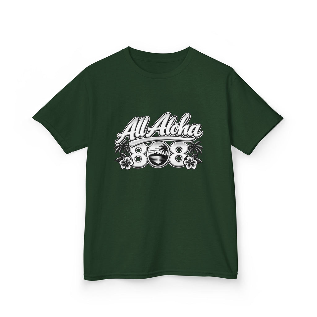 All Aloha Kids T‑Shirt — Hawaiian Surf Beach Graphic Tee