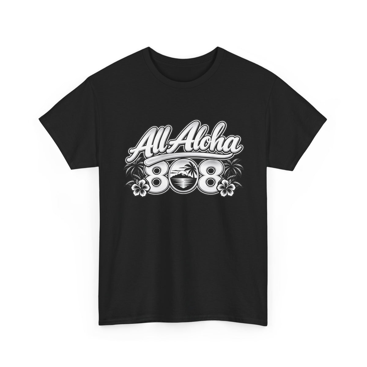 All Aloha 808 T-Shirt — Hawaiian Vintage Surf Tee