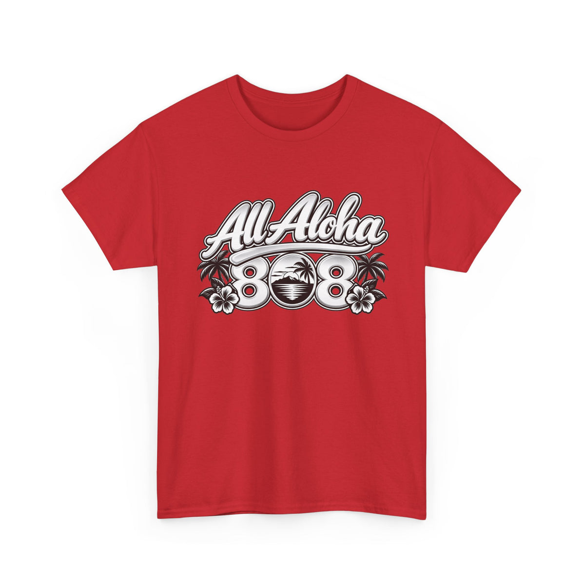 All Aloha 808 T-Shirt — Hawaiian Vintage Surf Tee