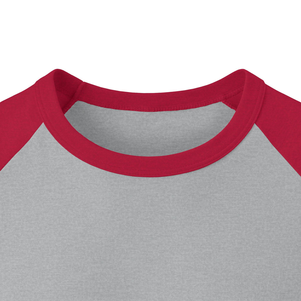 Aloha Graphic Raglan Shirt — Green Script "Aloha" Baseball Tee