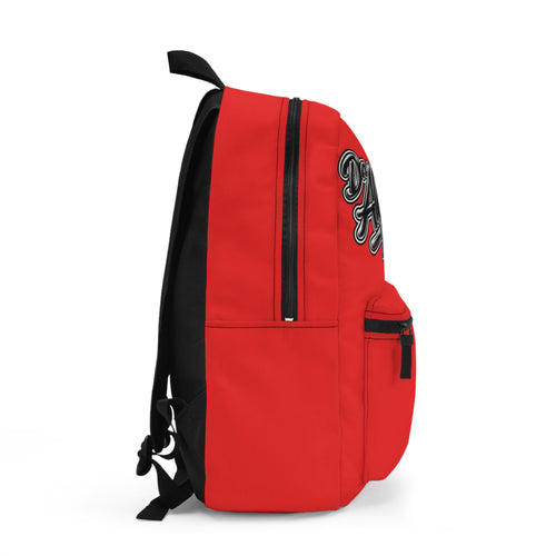 All Aloha Brand Red Backpack — Streetwear Logo Daypack