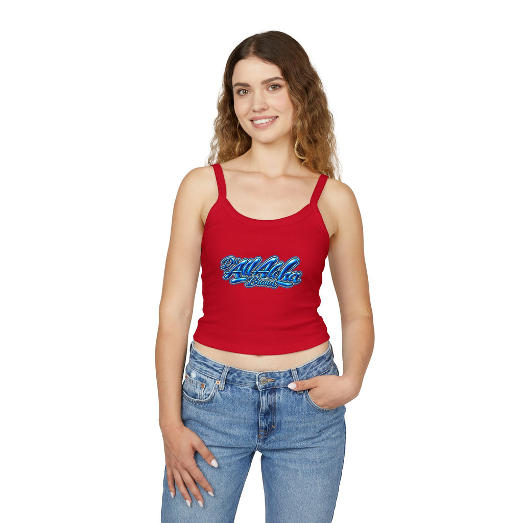 Aloha Vibes Crop Tank — Women's Spaghetti Strap Tank Top