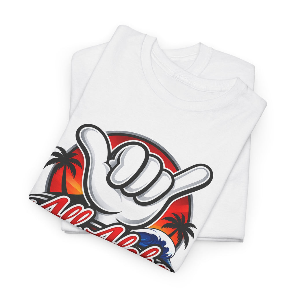 All Aloha Shaka Tee — Hawaiian Surf Palm Beach Graphic T-Shirt