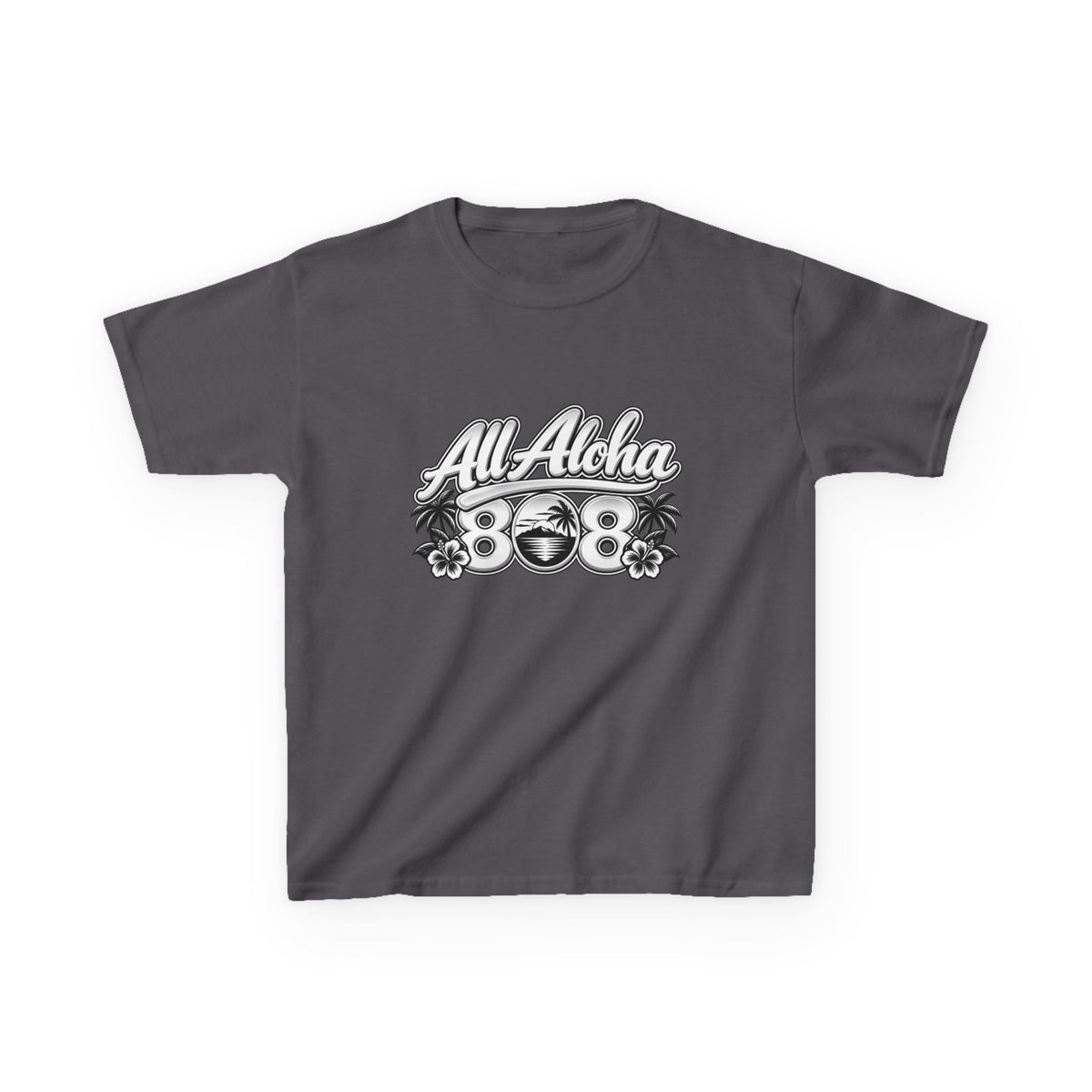 All Aloha Kids T‑Shirt — Hawaiian Surf Beach Graphic Tee